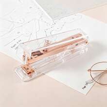 Stapler Akrilik Minimalis, Tersedia 3 Warna Rose Gold / Gold / Silver, Kompatibel dengan Staples #12, Alat Penjilid Dokumen Ukuran Saku yang Ringkas, Cocok untuk Pelajar dan Lingkungan Kantor - beraneka warna - View 12