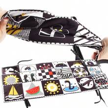 Infant Car Seat With Fabric Books, Cartoon-Patterned Hanging Fabric Books, Soft-Colored Fabric Books, Early Education And Cognition Fabric Books - Multicolor - View 3