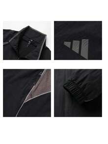 Adidas Men's Sports Jacket ST TIRO MESH TT Football Sports Stand Collar Woven Jacket KX2845 - Black - View 7