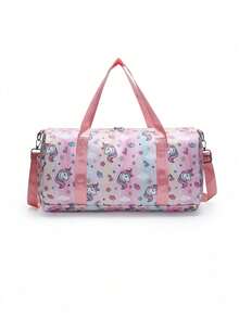 1PC New Unicorn Large Capacity Handbag, Casual Minimalist Elegant, Zipper Design, Adjustable Shoulder Strap, Suitable For Travel And Outings, Can Easily Accommodate Daily Essentials, Versatile Item, Suitable For Various Styles And Occasions. - Multicolor - View 8