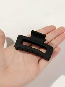 2pcs Women's Fashion Minimalist Square Hair Claw, Suitable For Daily Use And Gifting - Multicolor - View 3