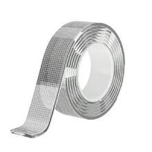 1 Roll/Industrial Grade Nano Double-Sided Tape/Removable Without Residue, PET Transparent Material/Suitable For Kitchen, Bathroom And Workspace, Strong Adhesion Without Damaging Surface, Multi-Scenario Application, Can Be Freely Cut. - Grid Nano Tape - View 7