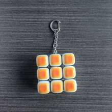 Caramel Bread Keyboard Stress Relief Toy - Crisp Sound, Stress Relief Clicker Toy Keychain, Quiet Anxiety Toy For Adults Work Travel Home - Relieve Anxiety Improve Focus - Fidget Toys, Keyboard Fidget, Clicker Fidget - Multicolor - View 5