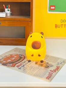Cute Capybara Night Light, Soft LED Lighting, Creative Animal Shaped Table Lamp, Bedroom Atmosphere Night Light, Suitable For Bedroom, Housewarming Decor, Birthday Gift, For Girlfriend, Wife, Female Friends - Multicolor - View 6