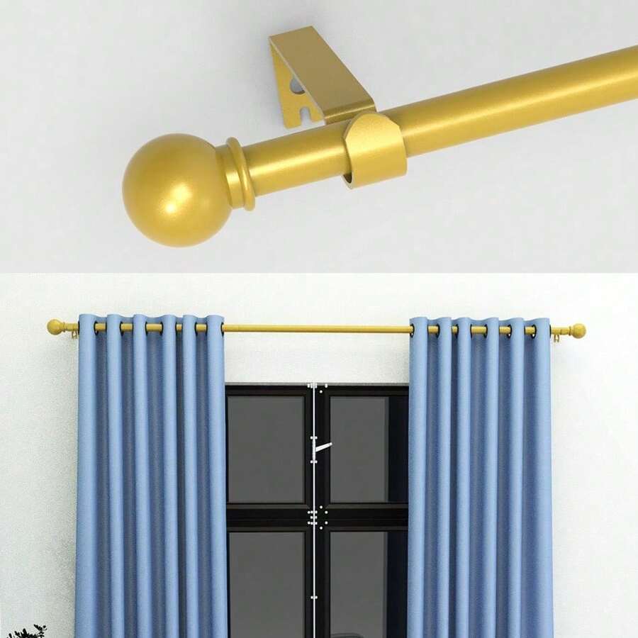 Curtain Window Rods - Goldfarben - Übersicht 1
