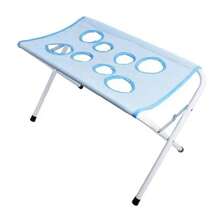 1pc Foldable Pet Bathing Hammock, 8-Hole Breathable Anti-Escape Restraint Bed, Multi-Function Pet Bathing Rack, Suitable For Cat And Dog Nail Trimming, Grooming And Bathing - Blue (60*40*31cm) - View 10