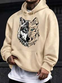 Men Hoodies - Apricot - View 1