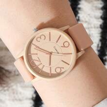 BERGCOZ Women's Round Quartz Watch, Minimalist Elegant Design, Suitable As Gift For Girlfriend, Friend, Mother, Best Holiday Present - V371 - View 3