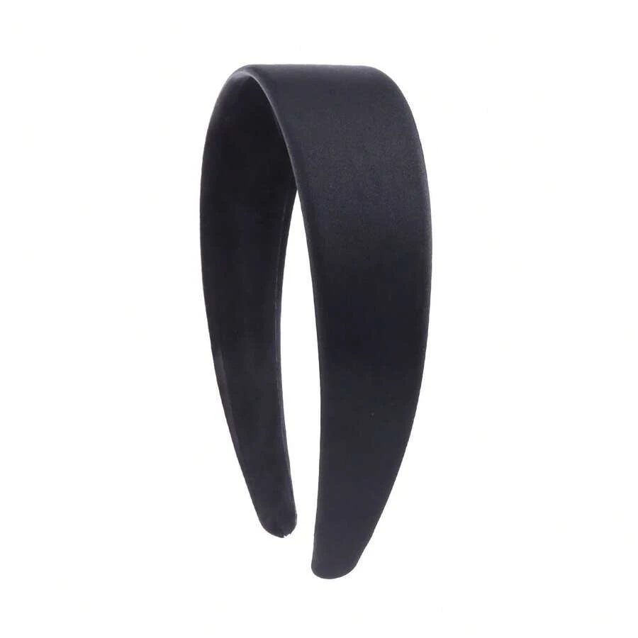 4cm Black Wide Headband Suitable For Daily Wear - Black - View 1