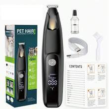 Electric Dog Paw Trimmer, Paw Clipper For Dogs, Rechargeable Pet Shaver With LED Light, Low-Noise Pet Hair Clipper, Suitable For Paws, Eyes, Ears, Face, And Butt - View 11