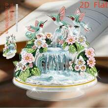2DFlat - 1pc Bohemian Style Bird & Floral Pattern - Holiday Theme Acrylic Desktop Decor, Suitable For Living Room, Bedroom Desktop Decoration, Perfect Gift For All Seasons - 1PC - View 5
