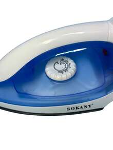 SOKANY Household Electric Handheld Steam Iron, Mini Portable, Suitable For Students And Travel, Ceramic Soleplate Design, Applicable To Various Clothing, Constant Temperature Ironing, Non-Damaging To Clothes, Adjustable Temperature Control - Baby Blue - View 2