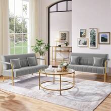 Sofa & Console Tables - Grey - View 2