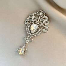 1pc Vintage Crown Brooch, Zinc Alloy, Suitable For Daily Wear In Spring, Summer, Autumn, Winter - Multicolor - View 7