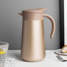 1pc 800ML/27oz Stainless Steel Coffee Pot, Home Office Tea Infuser, Personal Health Pot, Highly Attractive Insulated Tea Kettle - Multicolor - View 11