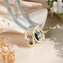 1pc Custom Bride Bouquet Photo Pendant, Wedding Bouquet Charm, Bride Bouquet Keepsake Ornament, Bride Gift, Wedding Creative Gift - Multicolor - View 2