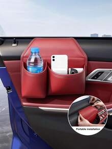 1/2 PCS Car Cup Holder, Door Side Multi-Functional Hooks Storage Bag For Water Bottles Phones Keys, Universal For Most Vehicles - Universal - View 10