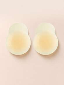 1 Pair Reusable Silicone Breast Lift Tape, Invisible Self-Adhesive Breast Pads With Breathable Holes, Push-Up Breast Enhancer For Backless Dresses - Multicolor - View 9