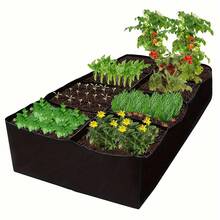 Extra Large 8-Compartment Raised Garden Bed Set, Modern Style, Weather-Resistant Rectangular Planter Box, Floor-Standing, With Indoor/Outdoor Accessories, Suitable For Vegetable And Flower Planting, Ideal Gift For New Year, Valentine's Day, Easter - Multicolor - View 14