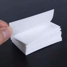 100pcs Nail Polish Remover Wipes, Lint-Free Gel Cleansing Makeup Remover Pads, Nail Art Tools - White - View 4