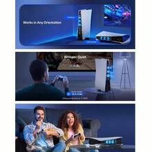 P5 Original Host Cooling Fan 3 - Quiet Cooling Device With USB Expansion Port - Plug And Play - Not Compatible With P5 Slim, P5 Pro, P5 Game Console Overheating Prevention Accessory - View 8