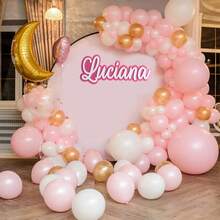 1pc Personalized Custom Name Acrylic Double Layer Laser Cut, Indoor Decoration Nameplate Double Layer, Party Decoration - Multicolor - View 5