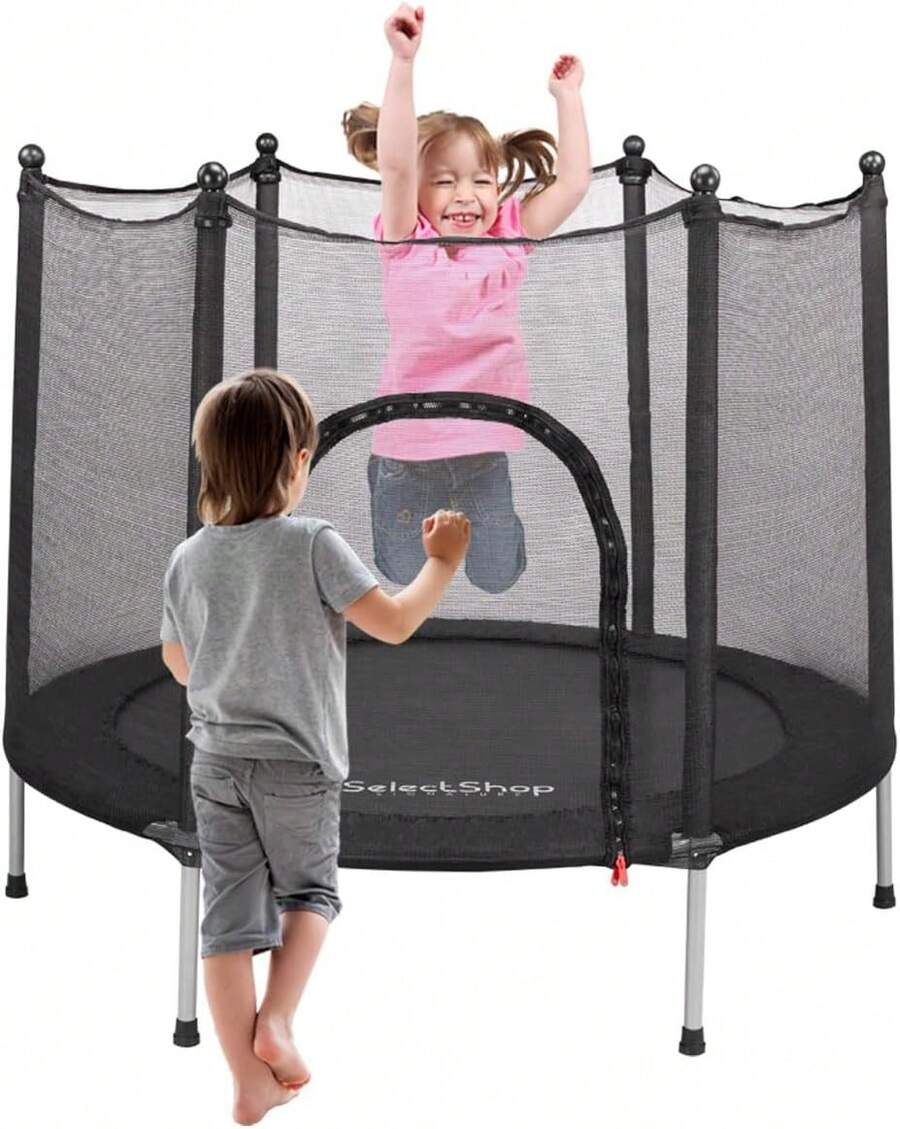 Kids Trampolines - Black - View 1