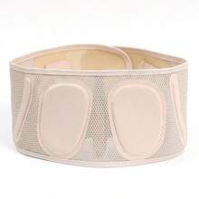 1pc Beige Unisex Lightweight Invisible Lumbar Support Breathable Mesh Waist Support Belt For Long Sitting Office Work And Sports Protection - Beige - View 8