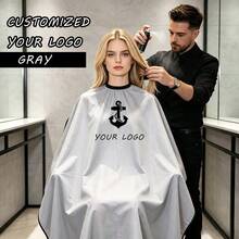 Customizable Logo And Pattern Hairdressing Cape, Customizable Hairdressing Apron, Hairdressing Cape, Multiple Colors Suitable For Hair Salons, Beauty Parlors, Spa Salons - Multicolor - View 3