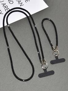Luxury And Stylish Rhinestone Anti-Loss Phone Bracelet, Crossbody Lanyard, Can Be Worn As A Full Rhinestone Wristband, Women's Exquisite And High-End Rhinestone Pendant For Keys, Bags, Phone Cases, And Charms. - Multicolor - View 2