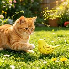 Interactive Bird-Shaped Cat Toy For Adult Cats And Kittens – Durable, Chew-Friendly, And Teeth-Cleaning; Features A Wobble Function To Relieve Anxiety And Boredom While Satisfying Indoor Hunting Instincts. - Multicolor - View 8