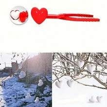 4pcs Random Outdoor Snowball Clips, Duck Snowman Heart Football Shapes, High Aesthetic Value, Multi-Shape Snowball Maker, Compact And Portable, Snowball Catching And Throwing Tool, Suitable For Parks, Snowfields And Beaches, Portable Sand And Snow Game Accessories - A - View 9