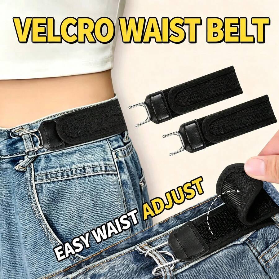2pcs Adjustable Waist Buckle For Loose Jeans-A Seamless, Tool-Free Solution Suitable For Men And Women, Perfect For Daily Wear Across All Seasons. - Multi-color - View 1