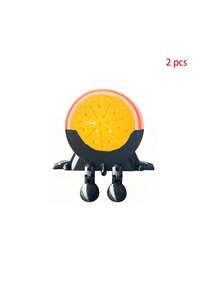 Orange Shaped Dishwashing Brush, Paired With Cute 2-In-1 Drain Rack, 2PCS, Suspended Sponge Rack With Drainage Function, Bathroom And Kitchen Sink Storage Rack, Countertop Decoration, Begin To School, Teacher's Day, Thanksgiving, Christmas Gifts - Multicolor - View 13