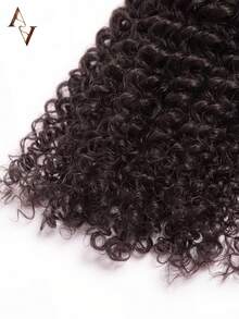ARABELLA 1pc & 3pcs Jerry Curly Natural Color Human Hair Bundles 100% Human Hair Extensions Brazilian Hair Bundles Unprocessed Virgin Hair Weave Bundles Human Hair Extensions - SNatural - View 7