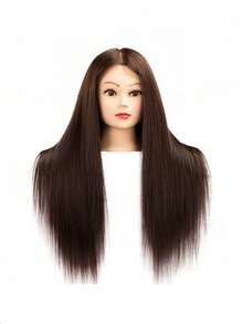 Bald Mannequin Head, Professional Beauty Training Model Head For Women, Wig Stand Tripod With Head, Canvas Wig Head Stand With Model Head, For Wig Making And Display, African American Model Head, Includes Clip-On Stand - Multicolor - View 1