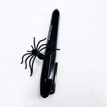 1 buah Pulpen Laba-laba untuk Lelucon, Tarik Tutupnya untuk Mengeluarkan Laba-laba Palsu, Mainan Lelucon Lucu, Alat Peraga Sulap Menakutkan untuk Lelucon Halloween - MultiWarna - View 2