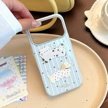 GUCADI For 17 Cute 3D Phone Case, Inspired By Adorable Dog And Cat Patterns, Creative Cartoon Style, Soft Material, Compatible With 15 And 16, Fresh Minimalist Unique Design - Sunny Blue - View 4