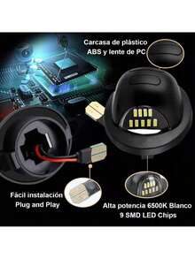 Luces Matrícula Coche Para Fo rd Para F150 Para Super Duty Para Ranger Para Explorer Para Bronco Para Expedition Luces Matrícula LED Conjunto Lámpara Luz Etiqueta - A - Ver 3