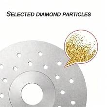 5pcs Gray Perforated Diamond Grinding Wheels, Angle Grinder Polishing Pads, Stone Jade Marble Polishing Grinding Tools Accessories - 5 Pieces - View 5