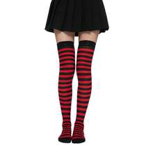 1 đôi tất thiết yếu cho lễ Halloween - Phối màu đỏ và đen cổ điển, kết hợp không khí lễ hội Halloween và Giáng sinh - Đỏ - Xem 6