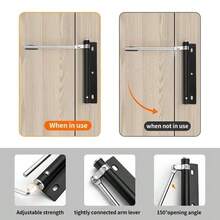 400 Series Stainless Steel Automatic Door Closer, Adjustable Spring, Quiet Operation, Concealed Closing Mechanism For Residential Use - Heavy-duty Door Closer - View 6