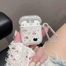 Casing Earphone Bluetooth Kepala Kucing Kompatibel dengan Earphone Apple, Pelindung Anti-Jatuh, Kompatibel dengan Casing Earphone Apple, Anti Gores, Pelindung Anti-Jatuh - MultiWarna - View 10
