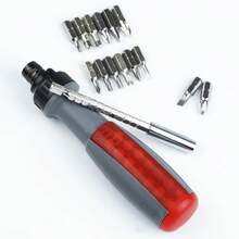 Ratchet Screwdriver Set, Multi-Function Adjustable Screwdriver With Replaceable Bits, Portable Manual Repair Tool Kit, Suitable For Home Furniture, Electronics And DIY Projects - Ratchet Screwdriver - View 6