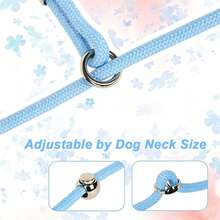 1PC New Floral Style Pet Dog Leash, Fashionable Embroidered Pet Dog, 3 Sizes Available To Meet All Your Needs, Soft Lining For Comfortable Long-Term Grip, 360° Rotating Metal Buckle, Wear-Resistant Braided Rope With Alloy Snap, Durable Nylon Material, Suitable For Small And Medium Dogs, Perfect For Daily Outings, Outdoor Hiking, Camping And Picnics - Pink - View 8