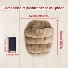 1pc Autumn/Winter Warm Slipper-Style Cat Bed, Semi-Enclosed Windproof Cave, One-Piece Thickened Insulated Cat Bed, All-Season Sleeping Pad For Cats And Dogs - Multicolor - View 9