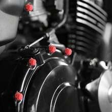 30 Pcs/Pack Motorcycle Screw Caps Motorcycle Body Plastic Decorative Kit Nut-Shaped Cover Motorcycle Modified Accessories Screw Caps - A - View 4