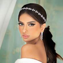 Plant Casual Party Elegant Glass Headband Bridal Wedding Hair Accessories All Seasons - Multicolor - View 1