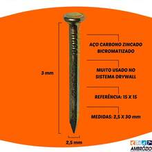 Prego de aço Premium 15x15 Bicromado 100 Un Ancora Gold - A - Visão 2
