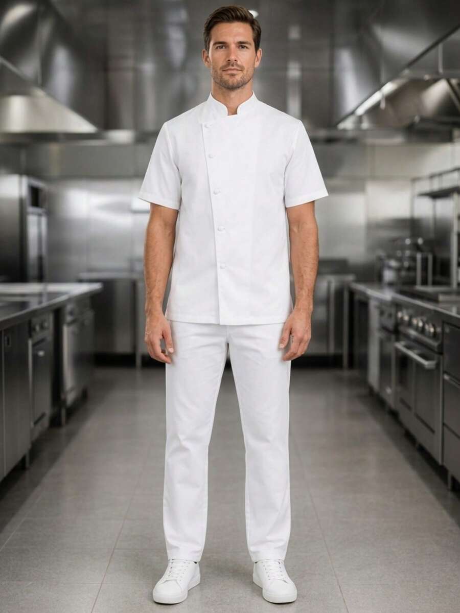 Men Scrub Sets - White - View 1